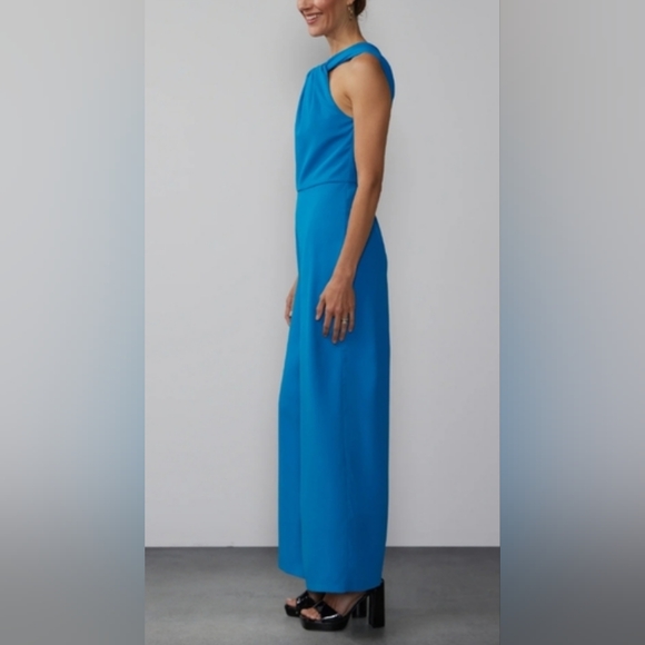 NY&Co Halter Neck Wrap Jumpsuit - Picture 2 of 7